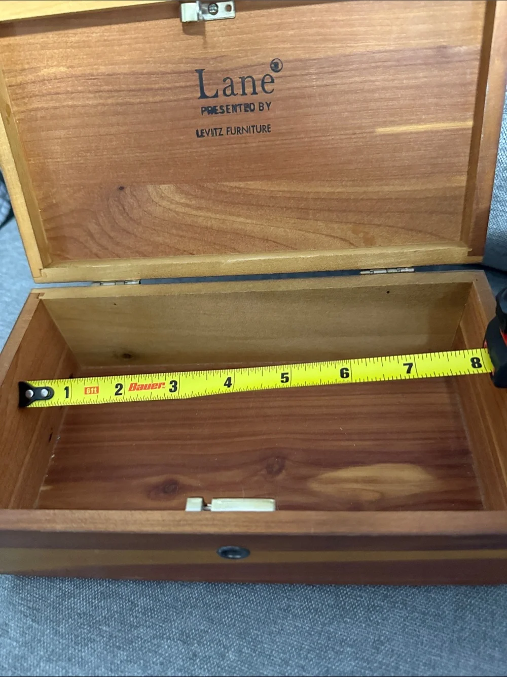 Lane Wooden Keepsake Box - Natural Wood Tones